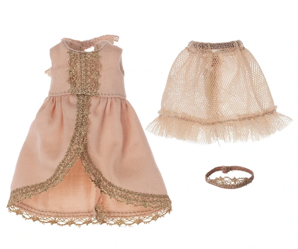 Maileg Princess Dress for big sister mouse, Rose