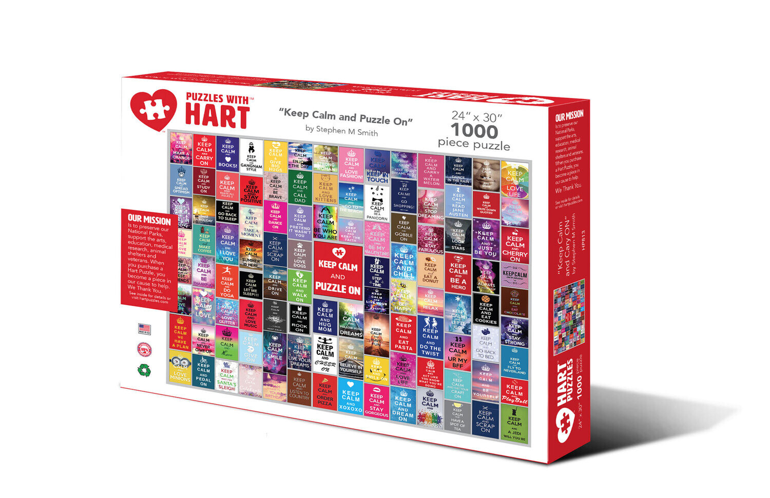 HP Keep Calm Puzzle On