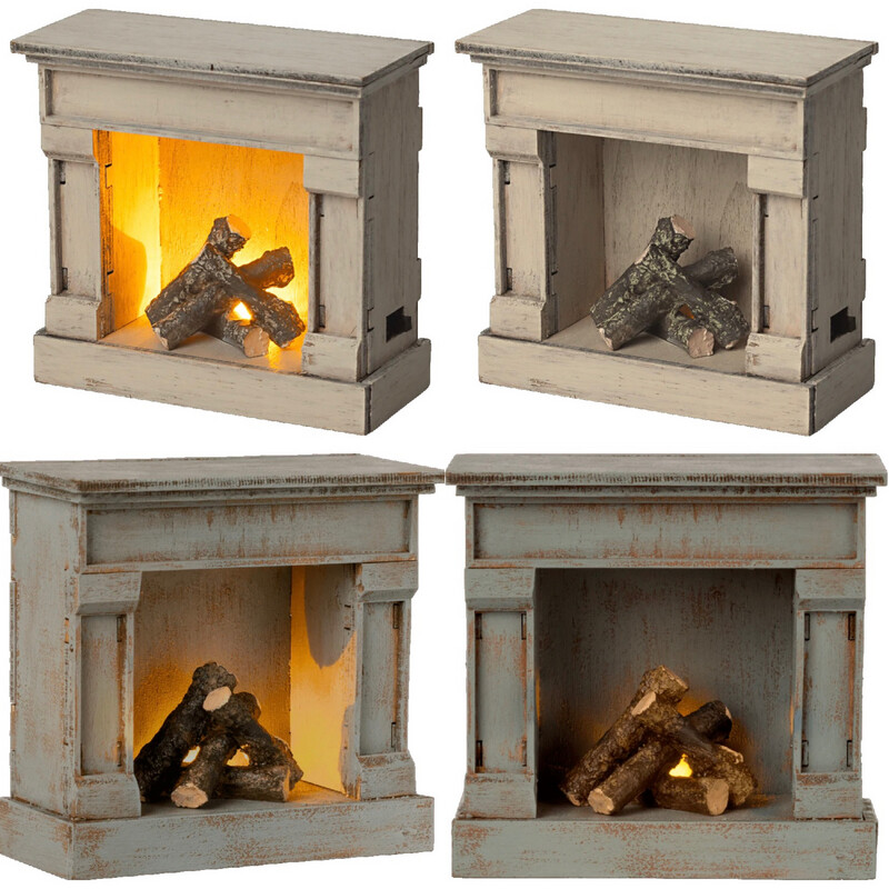 Maileg Fireplace, Mouse