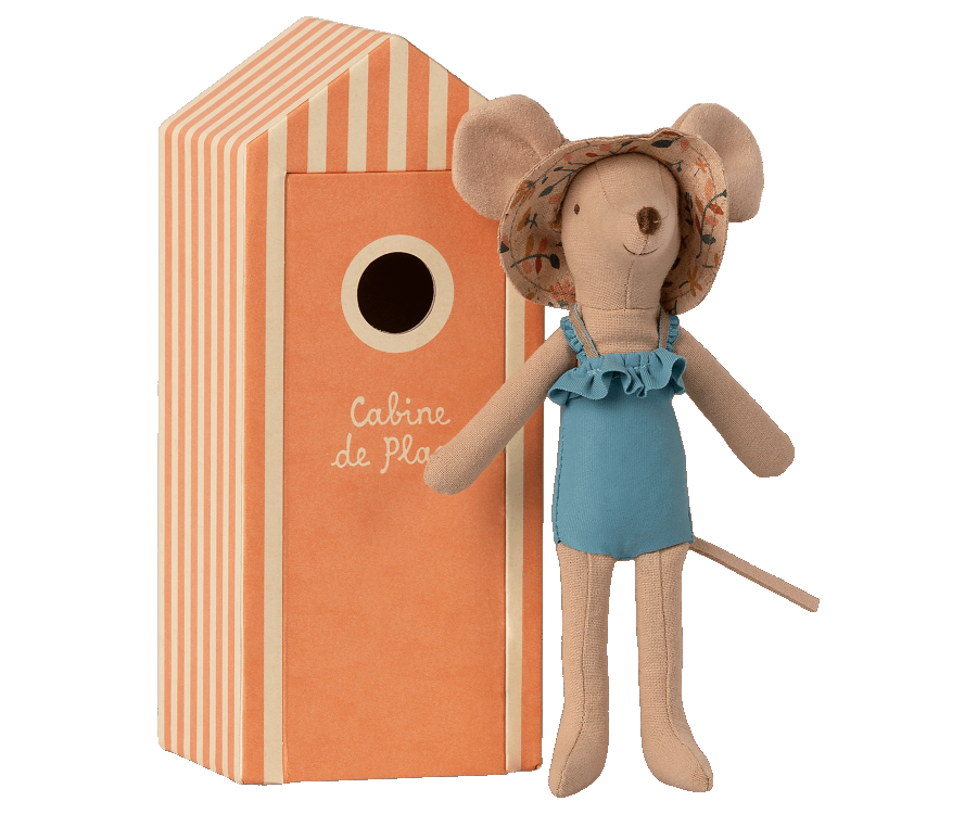 Maileg Beach Mice, Mum in Cabin de Plage