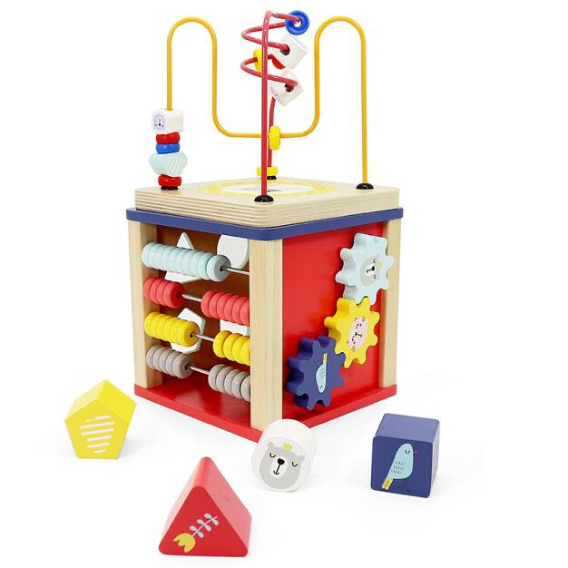 Leo &amp; Friends Benny Wooden Activity Cube