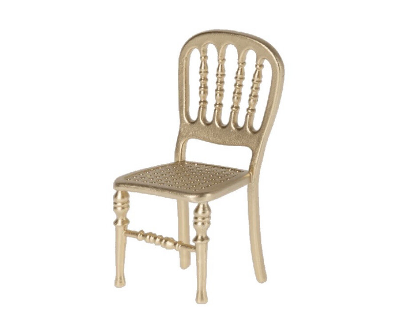 Maileg Chair, Mouse Gold
