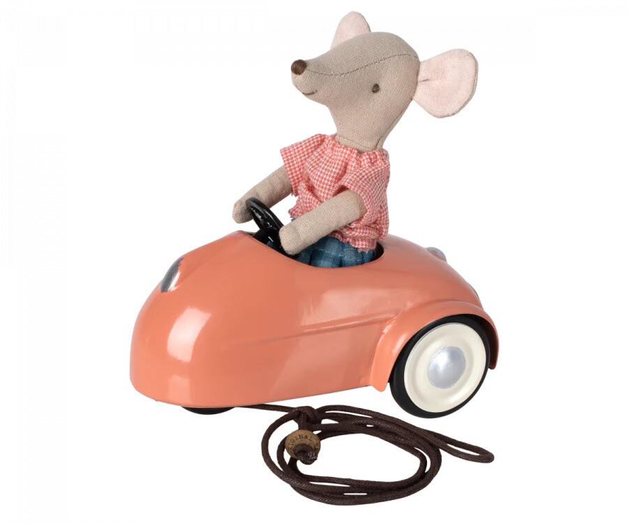 Maileg Mouse Car, Coral