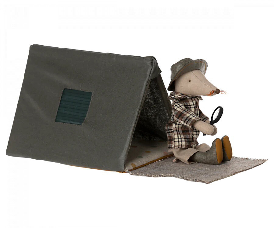 Maileg Happy Camper Single Tent, Mouse