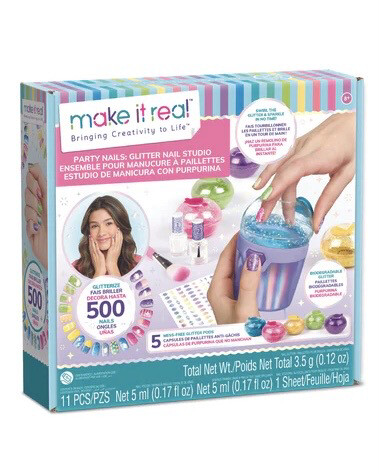 Make It Real Party Nails Glitter Design Set 
