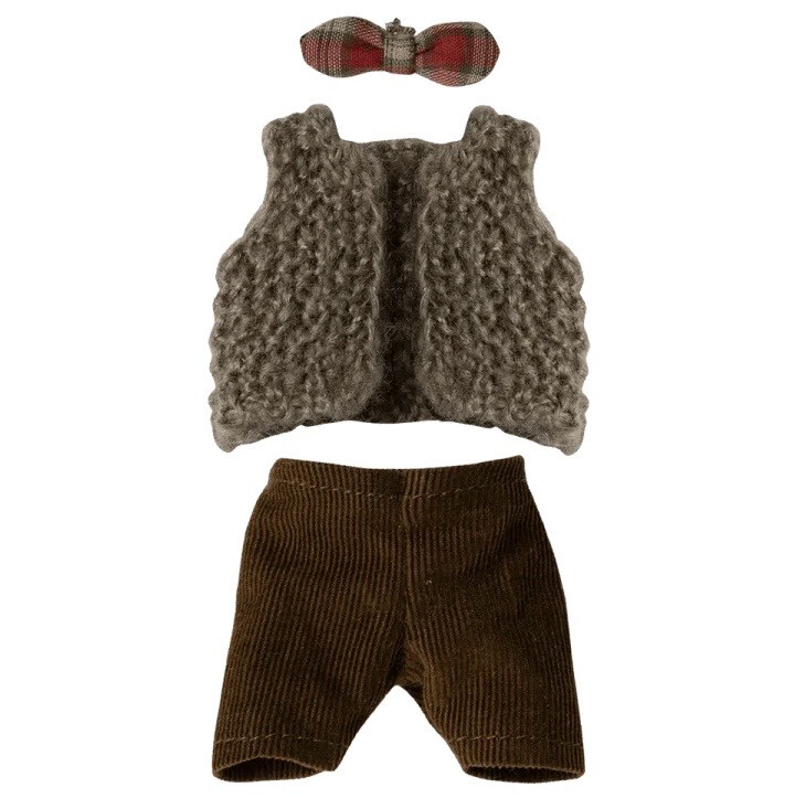 Maileg Vest, Pants and Butterfly for Grandpa
