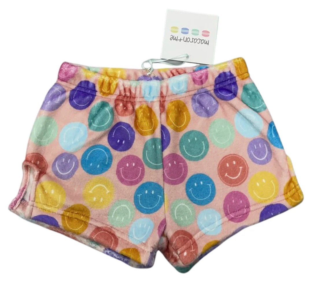 Macaron + Me Smiles Plush Shorts
