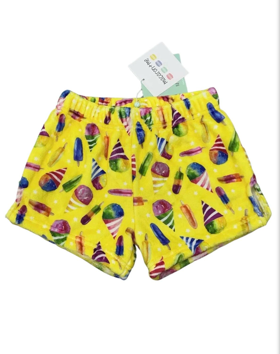 Macaron + Me Snow Cone Plush Shorts