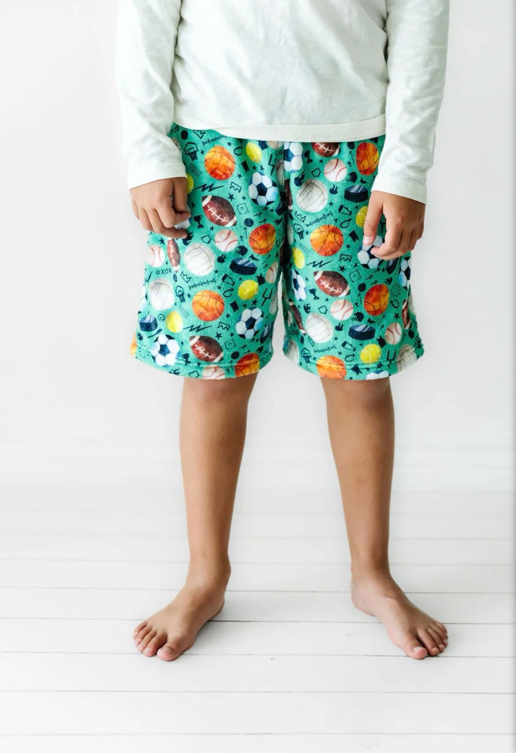 Macaron + Me Sports Plush Shorts