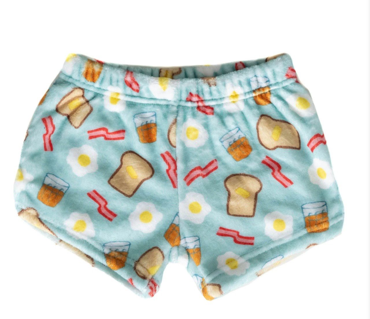Macaron + Me Breakfast Plush Shorts