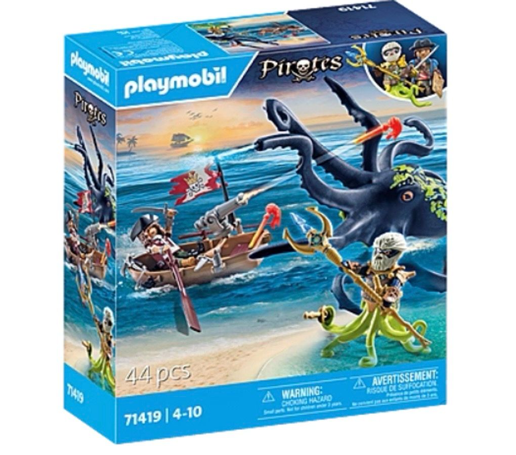 Playmobil Battle with the Giant Octopus