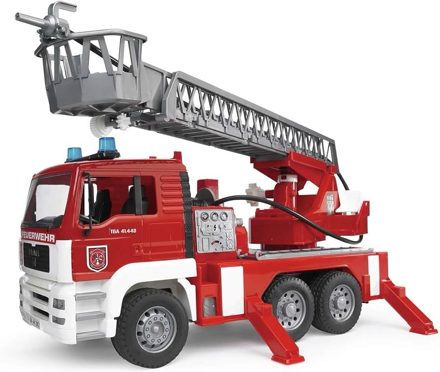 Bruder MAN TGA Fire Engine with Ladder Water Pump and L/S Module
