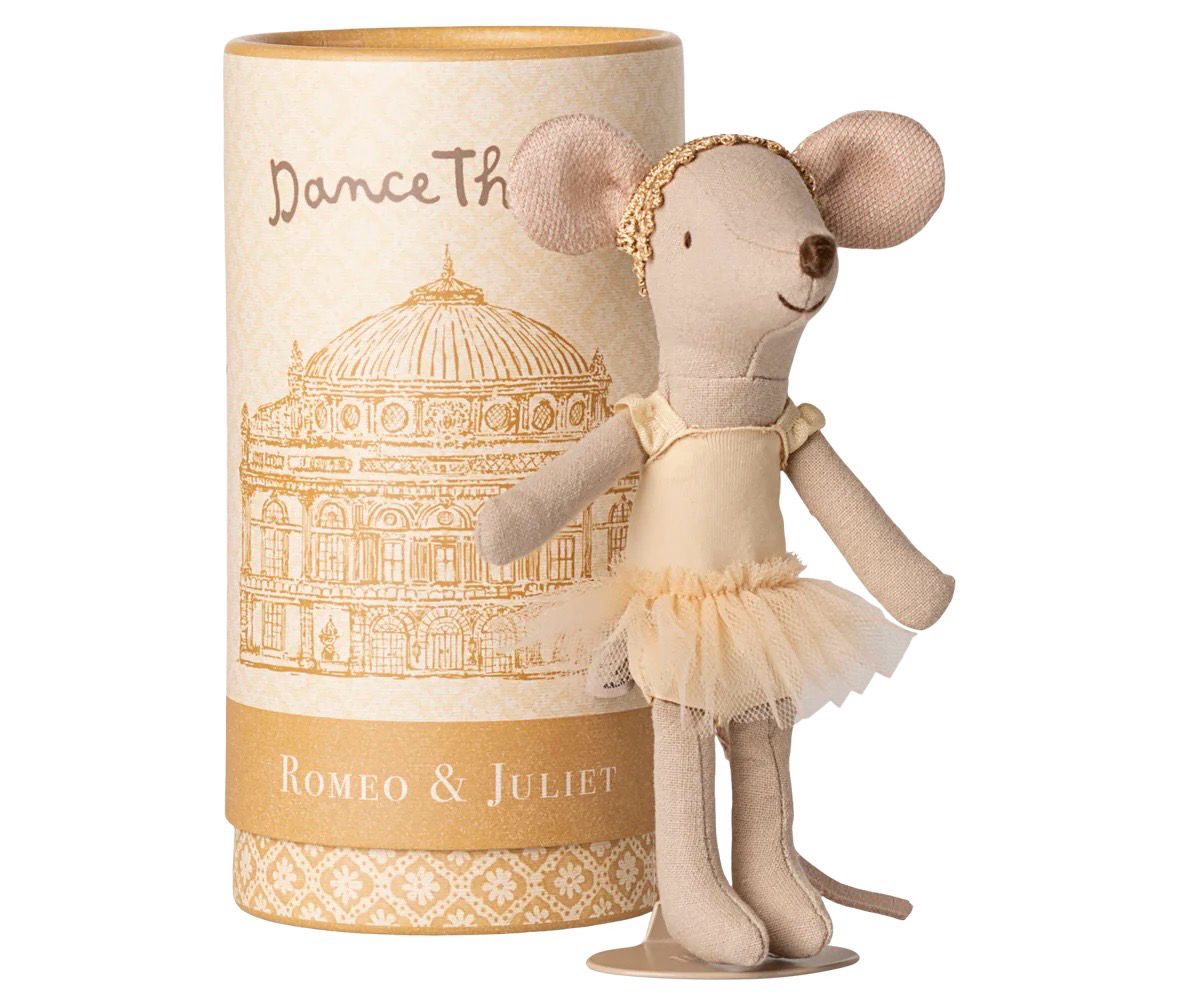 Maileg Ballet Dancer Mouse, Big Sister in Tube
