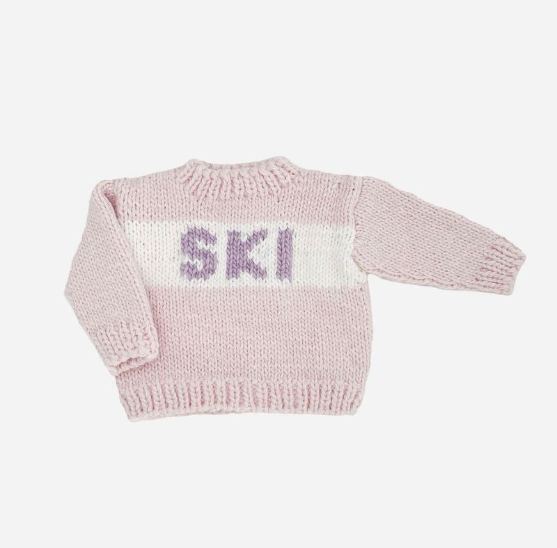 The Blueberry Hill Ski Sweater, Baby Pink The Blueberry Hill Ski Sweater, Baby Pink