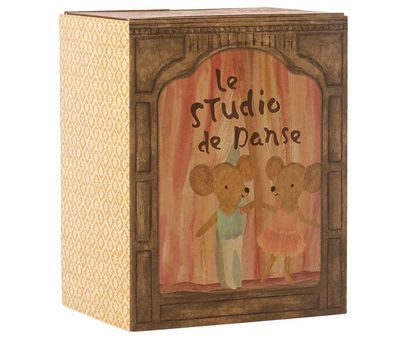 Maileg Ballet Mice in Dance Studio, Little Sister &amp; Brother