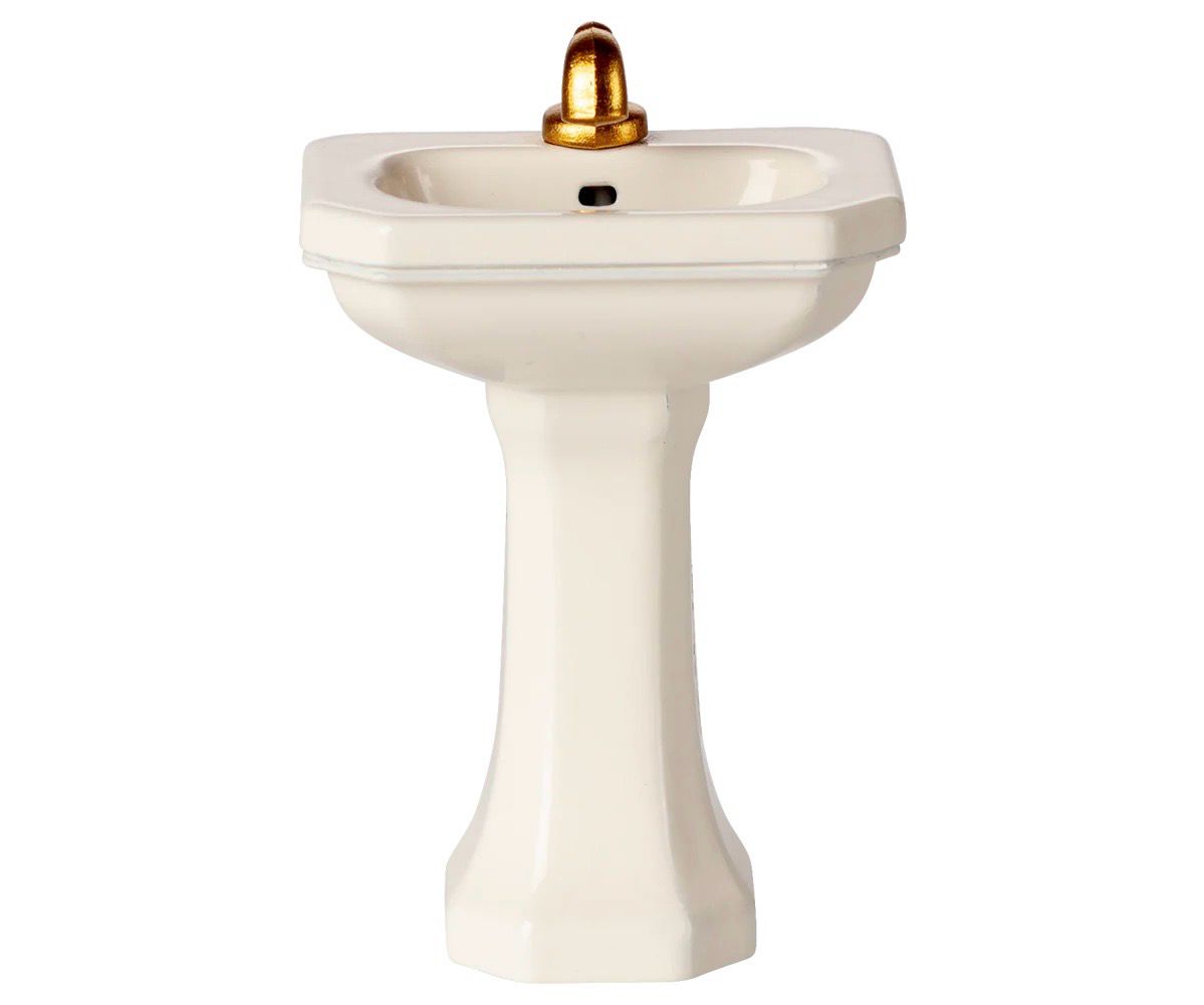 Maileg Bathroom Sink, Mouse off white