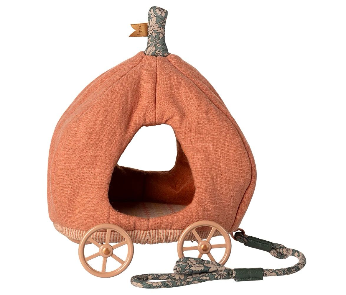 Maileg Pumpkin Carriage, Mouse