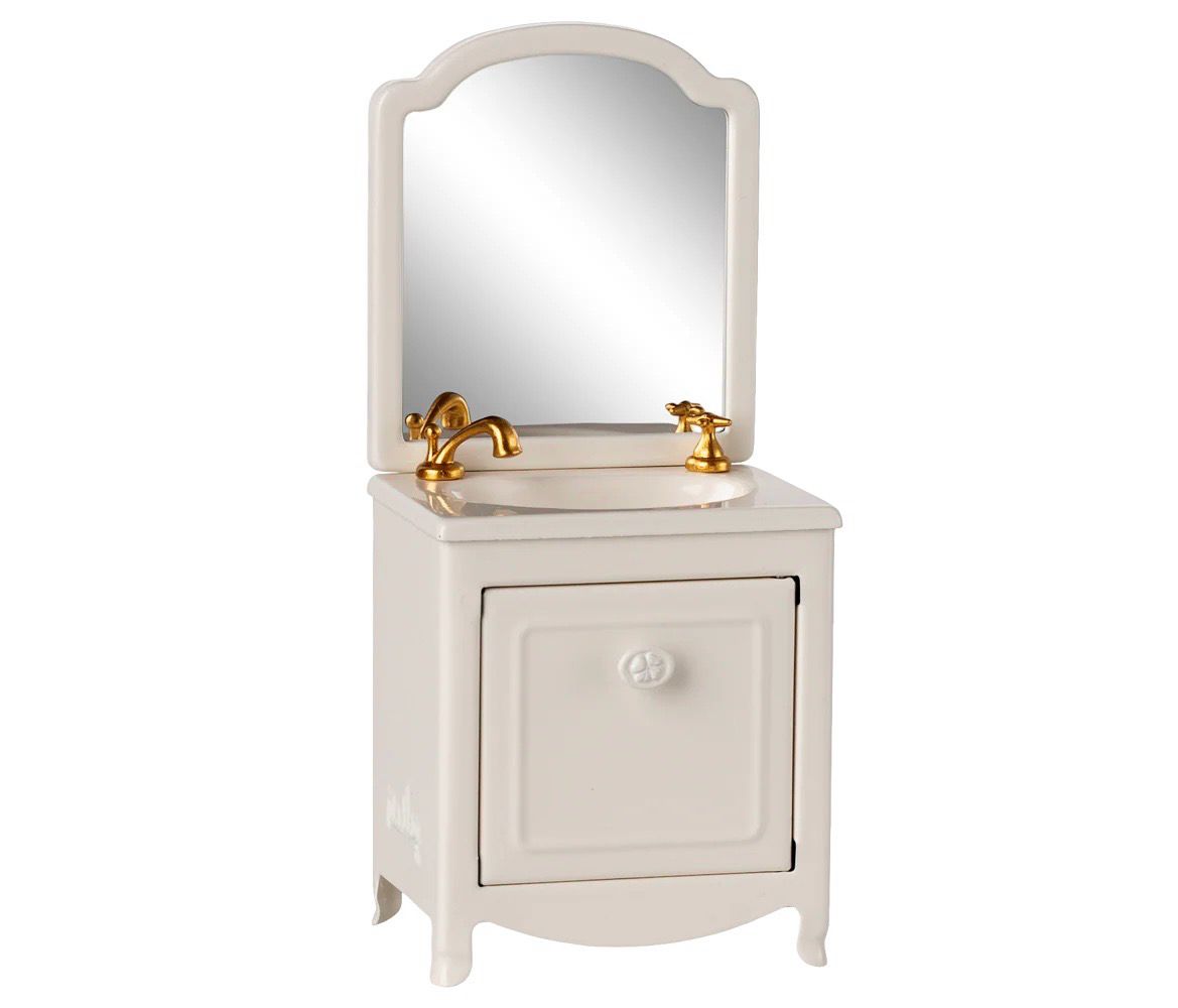 Maileg Sink Dresser, Mouse, Off White Maileg Sink Dresser, Mouse, Off White