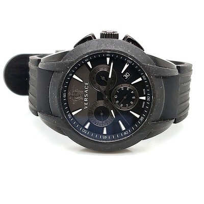 Versace Character Black Rubber Watch Versace Character Black Rubber Watch