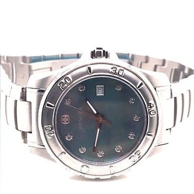 Wenger Blue Dial Steel Watch Wenger Blue Dial Steel Watch