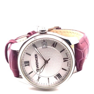 Wenger Burgundy Strap Adjustable Watch Wenger Burgundy Strap Adjustable Watch
