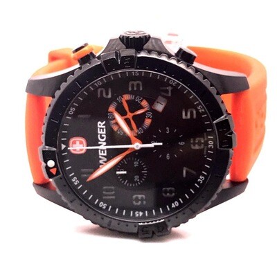 Wenger Orange Strap Watch Set Wenger Orange Strap Watch Set