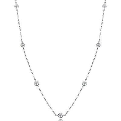 Sterling Silver CZ Diamond by the Yard Necklace 36 Sterling Silver CZ Diamond by the Yard Necklace 36