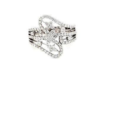 Ladies White Gold Diamond Ring Ladies White Gold Diamond Ring