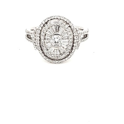 Ladies Baguette and Diamond Ring Ladies Baguette and Diamond Ring