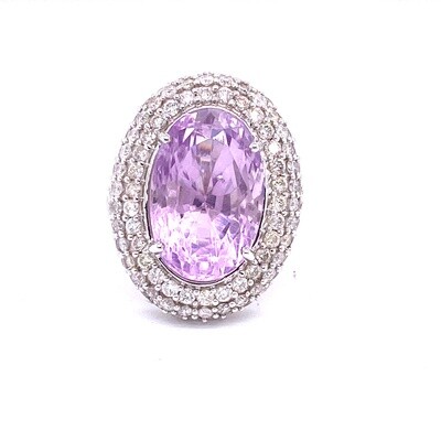 Ladies White Gold Amethyst Ring Ladies White Gold Amethyst Ring