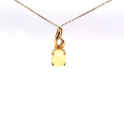 Ladies Yellow Gold Opal Necklace Ladies Yellow Gold Opal Necklace