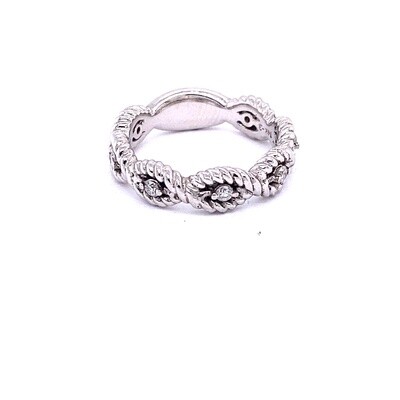 Ladies White Gold Diamond Band Ladies White Gold Diamond Band