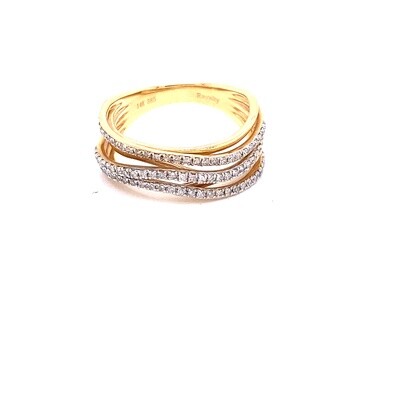 Ladies Yellow Gold Diamond Ring Ladies Yellow Gold Diamond Ring