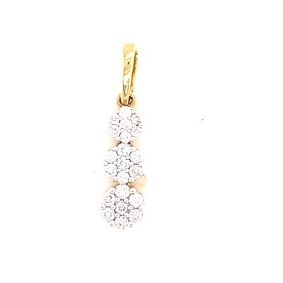 Ladies Yellow Gold Diamond Pendant Ladies Yellow Gold Diamond Pendant