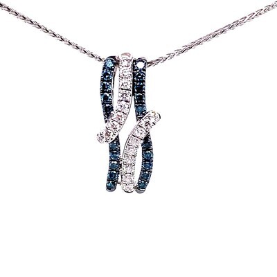 Blue Diamond Pendant & Ring Set Blue Diamond Pendant & Ring Set