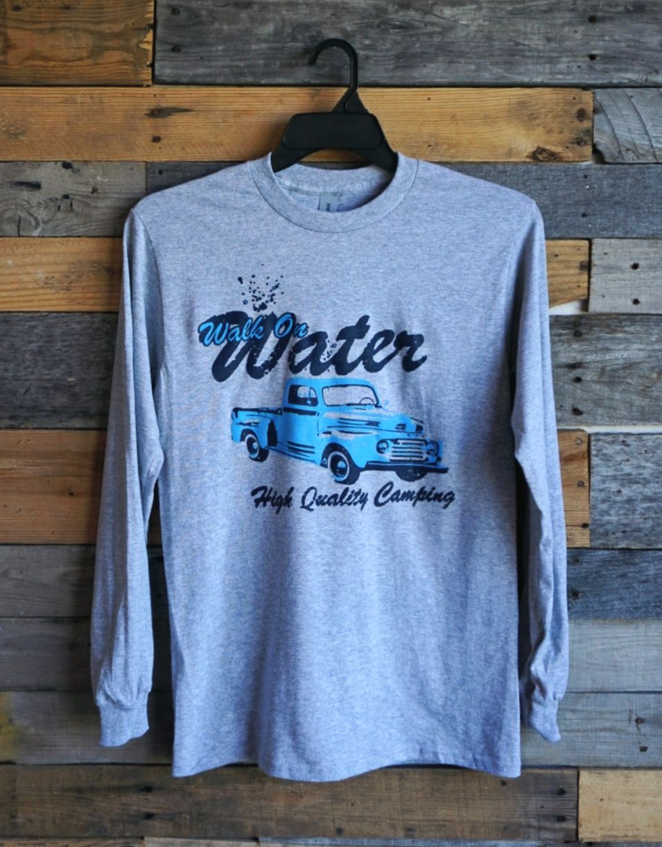 Long Sleeve Grey Truck Tee