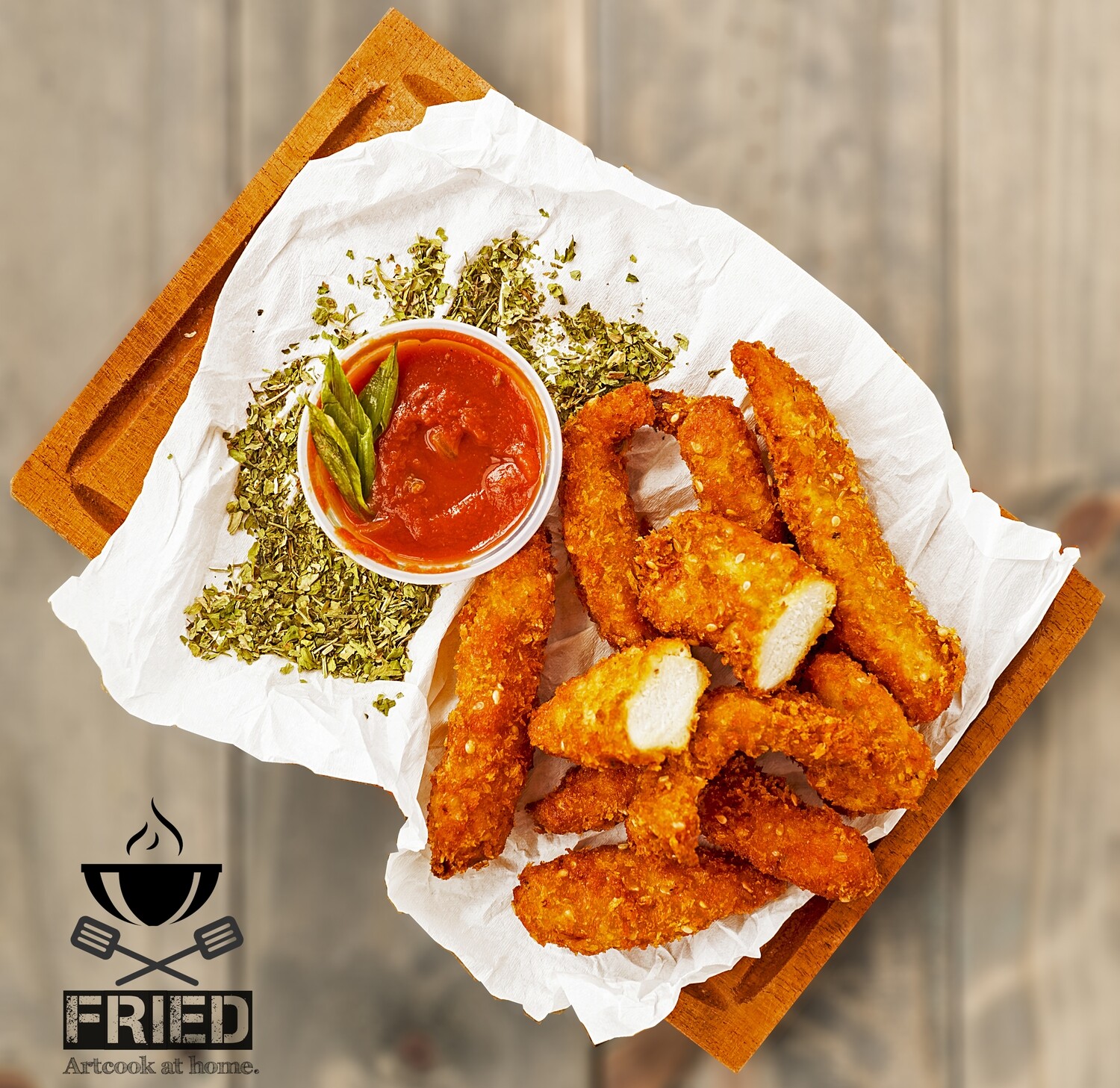 CRISPY FINGERS + PAPAS DE LA CASA
