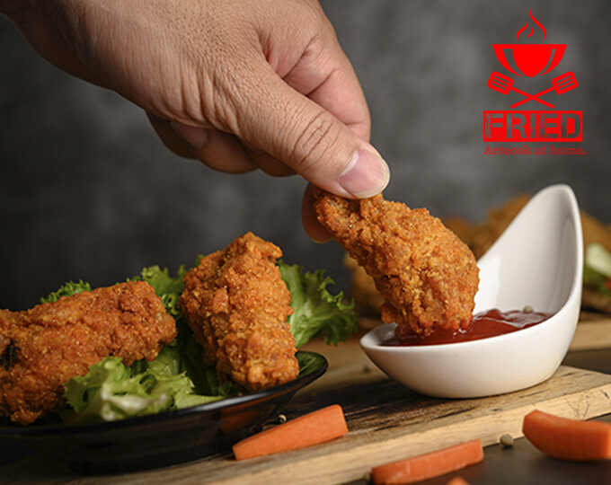 ALITAS CRISPY + PAPAS FRIES