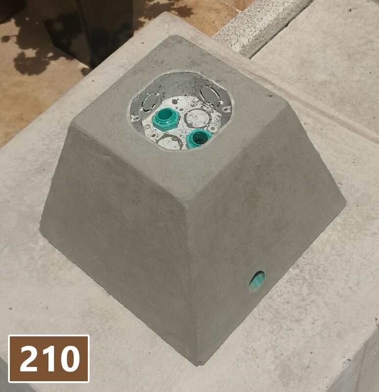 Base Trapezoidal para Lampara