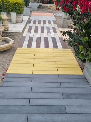 Plaqueta peatonal bicapa color