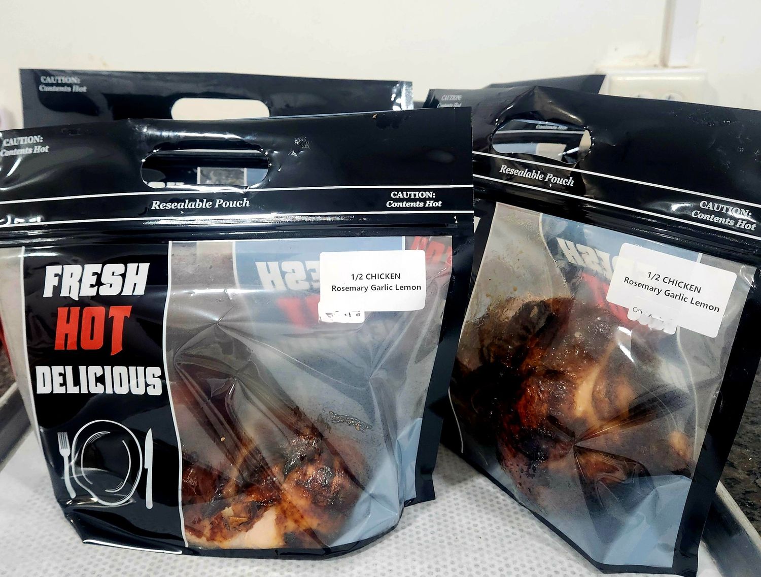 1/4 CHICKEN Rosemary Garlic Lemon whith homemade potatoes