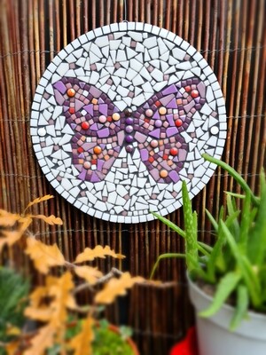 Purple Butterfly (Outdoor Mosaic Kit)