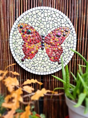 Red Butterfly (Outdoor Mosaic Kit)