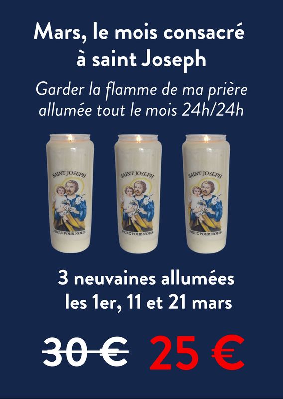 " Mars, le mois consacré à saint Joseph "
