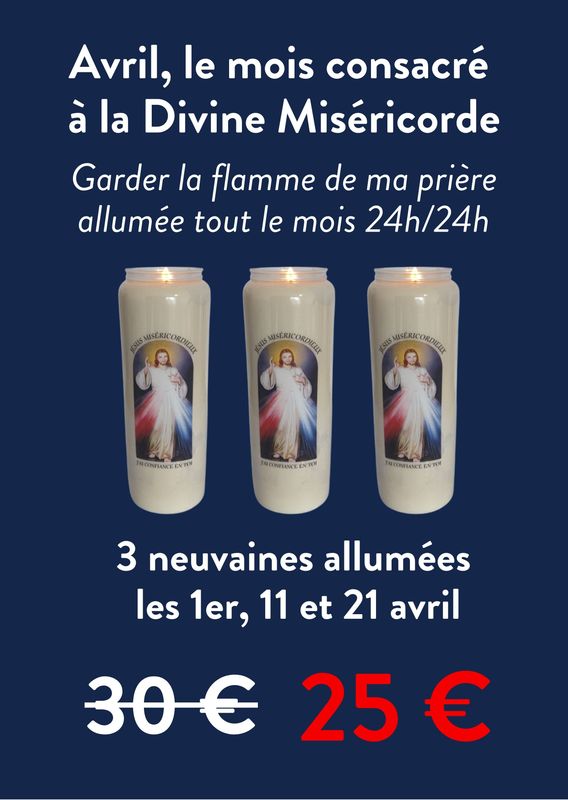 " Avril, le mois consacré à la Divine Miséricorde "