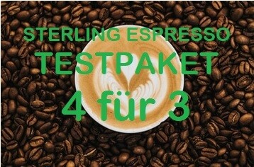 Sterling Coffee Espresso MIX Testpaket, 4x 500g