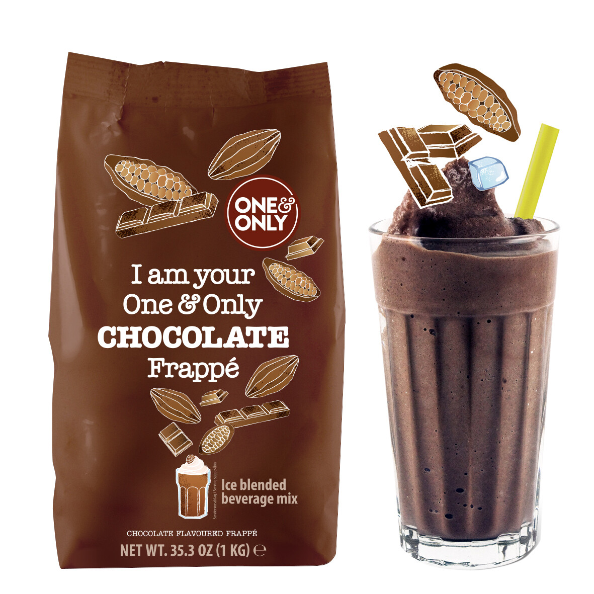One&Only Frappé Powder Chocolate Flavoured