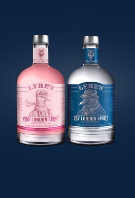 Lyre's Liebesvogel-Set - ALKOHOLFREI je 700ml Pink London Spirit & Dry London Spirit