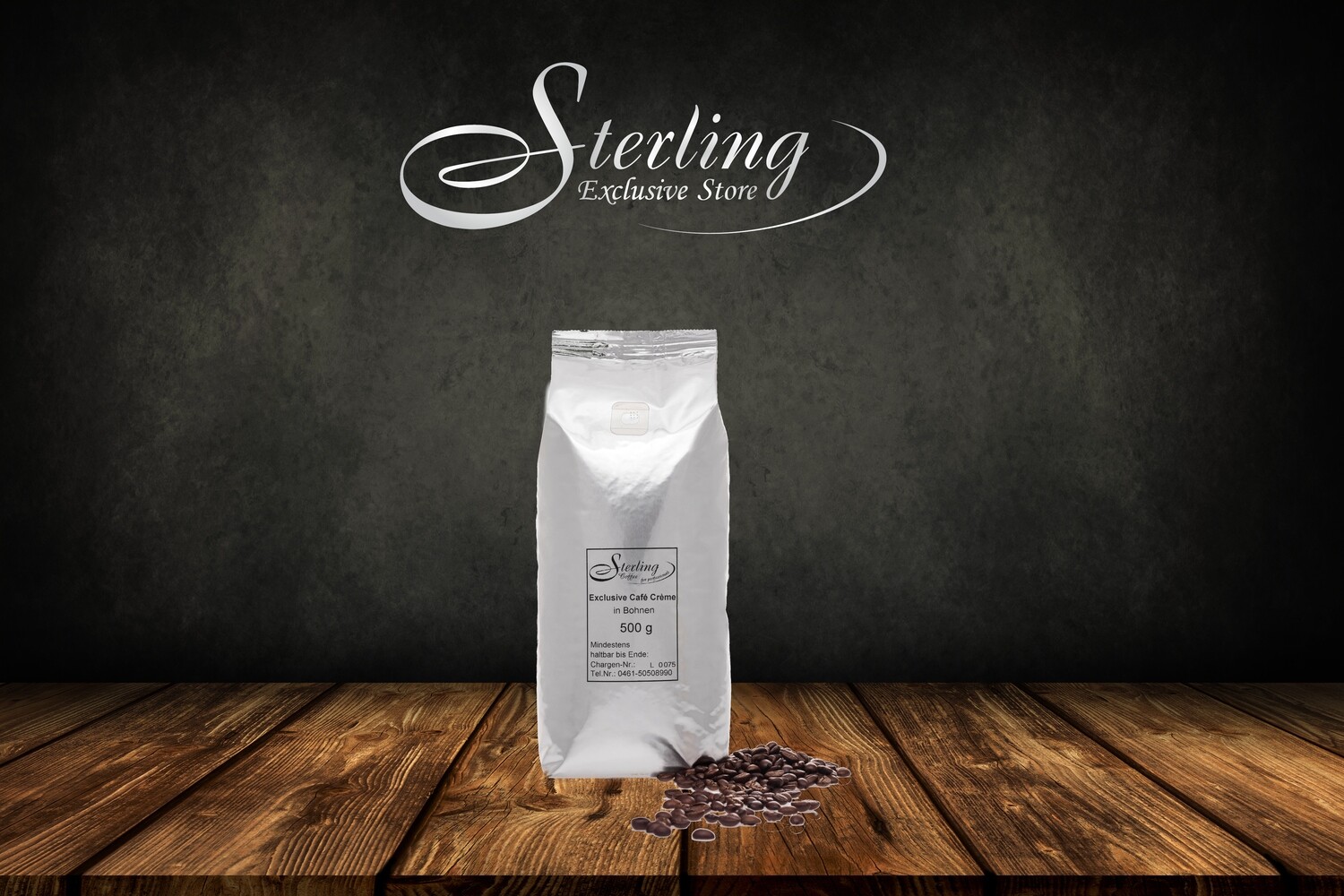 Sterling Coffee Exclusive Café Crème, ganze Bohne, 500g