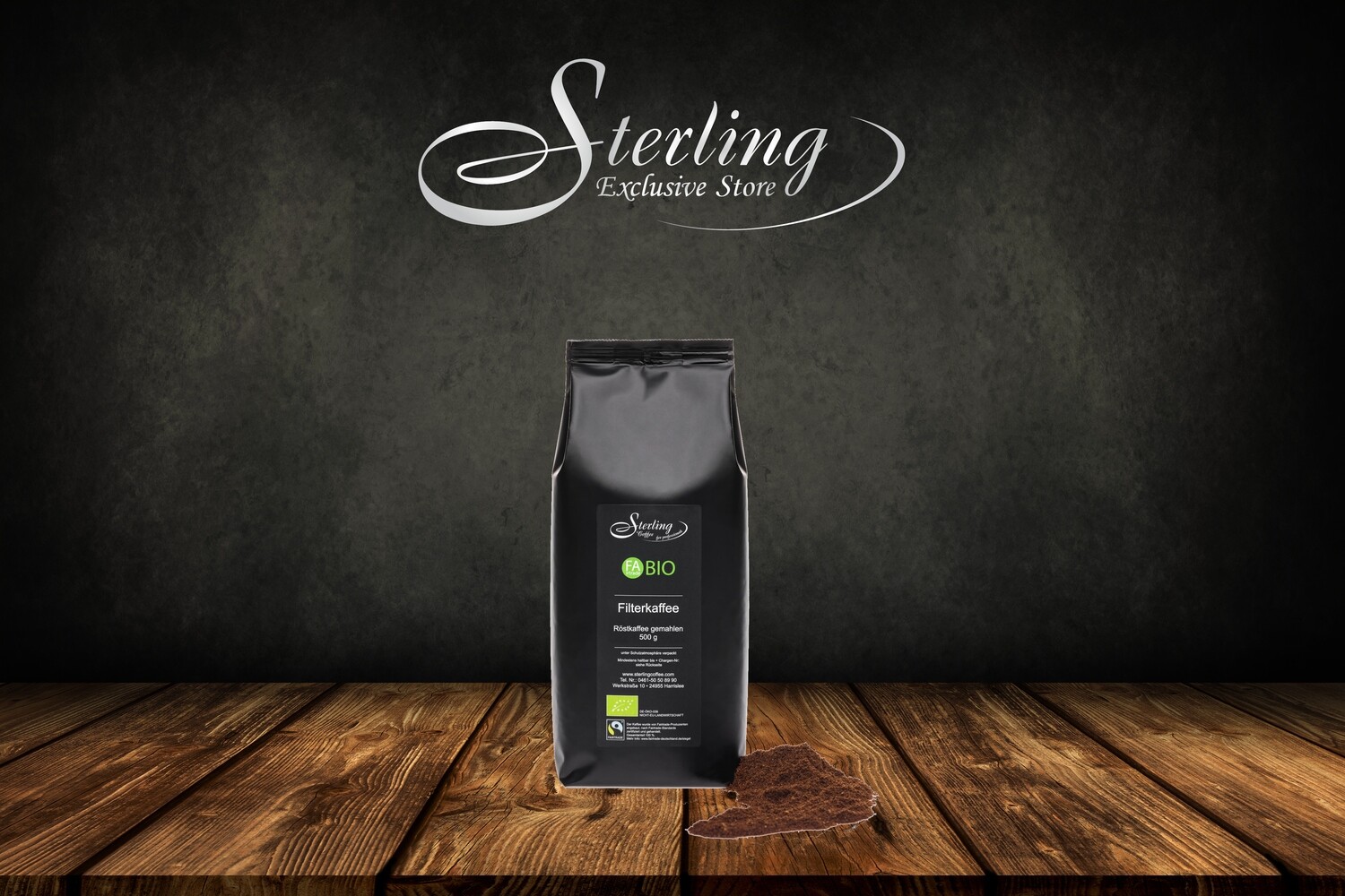 Sterling Coffee FaBIO FAirtrade BIO Filterkaffee, gemahlen, 500g 